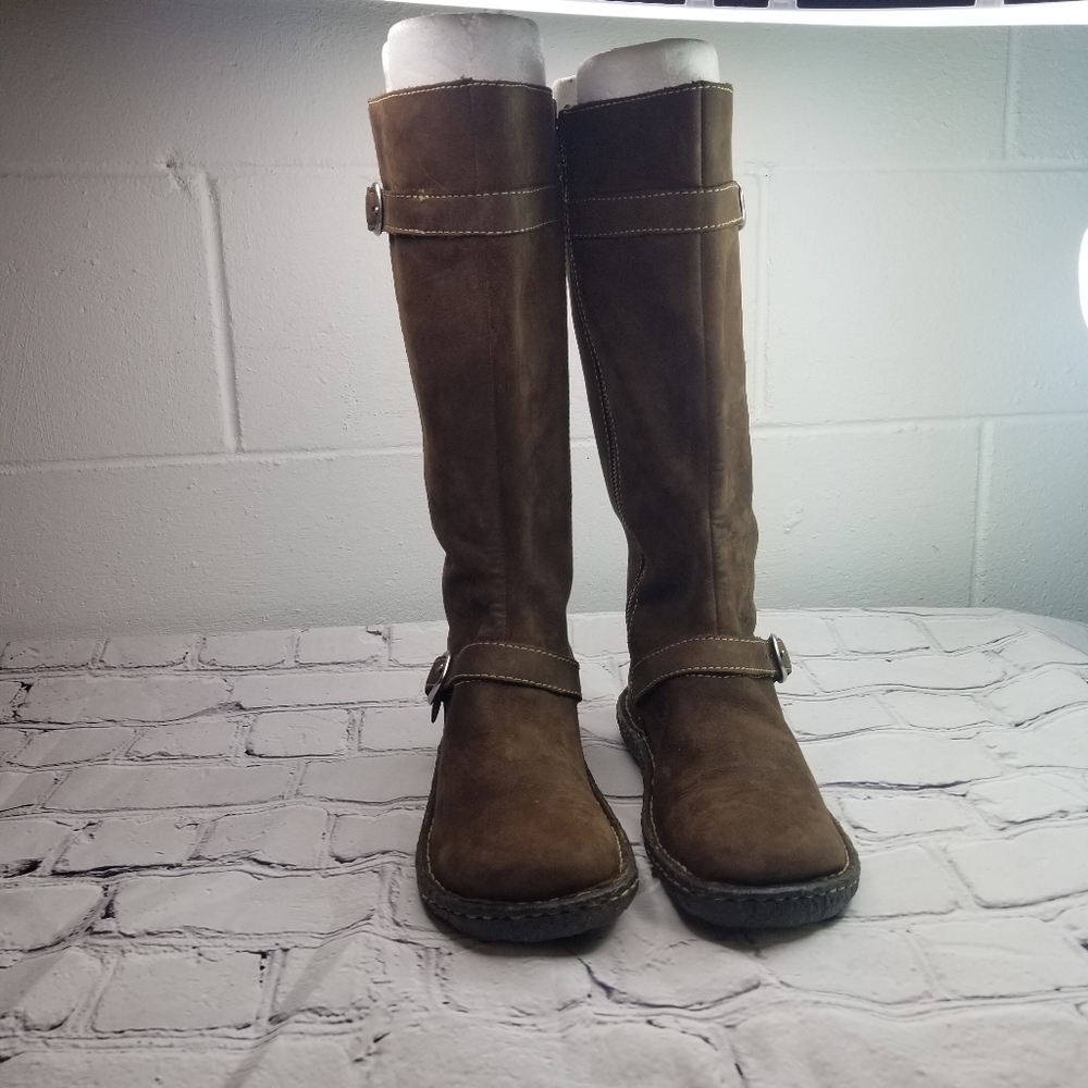 Born Kenya brown leather tree sole midi boots - Picture 12 of 12